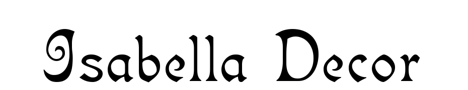 Isabella Decor Font Download Free